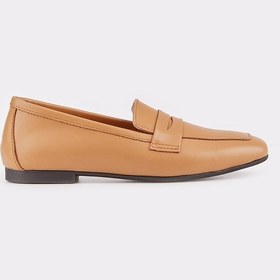 Resim Kadın Hakiki Deri Taba Loafer Ayakkabı Taba 