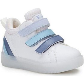 Resim Vicco Rainbow 220.p22k.180 Erkek Çocuk Işıklı Bot Beyaz Mavi 26-30 001 