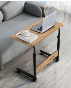 Resim Sekizincicaddedizayn Yükseklik Ayarlı Çalışma / Laptop Sehpası - Çam 70x40 