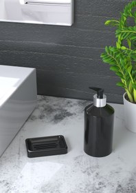 Resim EOCRAFT Kompozit Granit Katı Ve Sıvı Sabunluk Siyah 