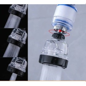 Resim Filtreli Su Tasarruflu 3 Fonksiyonlu Oynar Musluk Başlığı - Şeffaf 