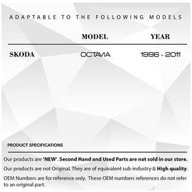 Resim Skoda Octavia (1996-2011) için Ön Kapı İçten Açma Teli 