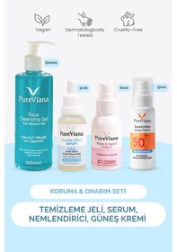 Resim Pureviana Cilt Bariyerini Güçlendiren Koruma & Onarım Seti 4 Lü Temizleme, Serum, Nem, Spf 