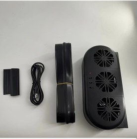 Resim Xuweiwei Black Kompakt Araç Havalandırma Fanı, Araç Hava Temizleyici, Usb Güçlü, Koku Ve Duman Giderir, Kolay Kurulum, Çift Mod 