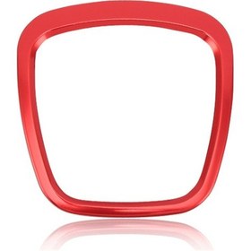 Resim Cbtx A4l / A6l / A8l / Q5 / Q7 İçin 3d Metal Etiket Araba Direksiyon İç Modifikasyon Aksesuarı, Kare Tip - Kırmızı 