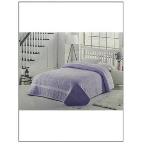 Resim Fialka Havlu Yatak Örtüsü Lila Çift Kişilik Lila 