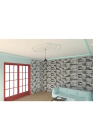 Resim Motifpiyer Lamba Tavan Göbeği DC-80-DIKDÖRTGEN-125CMX86CM 