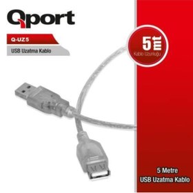 Resim Qport Q-uz5 5 Metre Power Uzatma Kablosu 