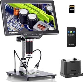 Resim Tomlov DM202 Max Dijital Mikroskop 1500x Işıklarla Birlikte 25MP 