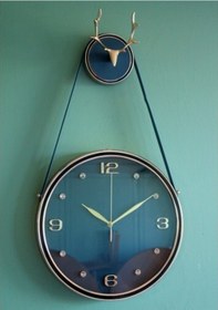 Resim 9068535113535drvs - Geyikli Duvar Saati Çok Renkli 