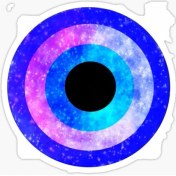 Resim TSC Nazar Boncuğu Sticker Araba 18CM Yapıştırma Etiket MD22 