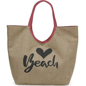 Resim Butigo Jut Beach Plj 4fx Pembe Kadın Plaj Çantası 000000000101697638 Pembe 