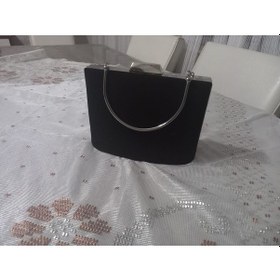 Resim Ttvakum Bomber Abiye Çanta Tel Kırma El İşlemeli Dalgalı Gümüş 