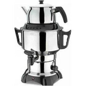 Resim ALDENTE Avesta Elektirikli Büyük Boy Çelik Semaver Çaycı 6 lt 