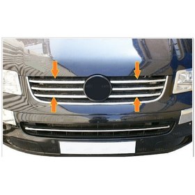 Resim Ebal Otomotiv VW T5 Caravelle Krom Ön Panjur 6 prç. 2004-2010 P. Çelik 