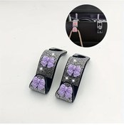 Resim Willowhaven 2 Adet Mor Kurdele Desenli Oto Koltuk Askısı, Çanta Askılık Ve Organizör 