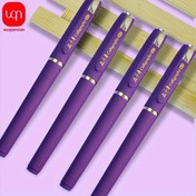 Resim 4 adet/8 adet/12 adet Mor Jel Kalem 0.7mm Büyük Kapasiteli Dolum Sert Kalem Kaligrafi Kalem Öğrenme Malzemeleri Yazma Kalemi Pürüzsüz Yazım Okula Dönüş Sezonu 