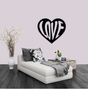 Resim kitchengenie Sıkışmış Love Yazılı Kalp Dekoratif Duvar ÖZEL sticker, Çıkartma, Etiket 