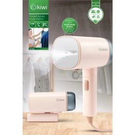 Resim Katlanabilir Portatif Buharlı Dikey Ütü ve Kırışık Giderici Pembe 