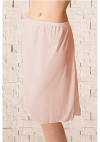 Resim Kadın Ten Uzun Polyester Klasik Jüpon Kombinezon Yeni Sezon Ten 