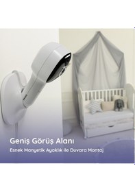 Resim Hubble Nursery Pal Cloud 5" HD Wi -Fi Dijital Bebek Kamerası + Gece Lambası 