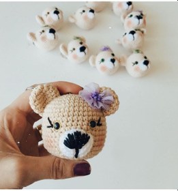 Resim Anahtarlık Ayıcık Amigurumi 