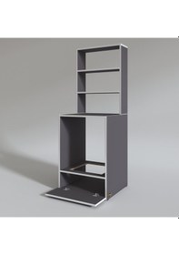 Resim Kenzlife ankastre fırın dolabı bengisu gri 165*60*56 mutfak kapaklı 