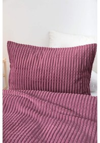 Resim Merinos Modern Line 2 Parça Tek Kişilik Battaniye Seti - Mor 