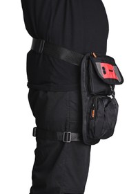 Resim ÇÇS ÇÇS 31281 Motorcu Bacak Ve Bel Çantası – Su Geçirmez, Çok Gözlü, Ayarlanabilir Askılı SİYAH 