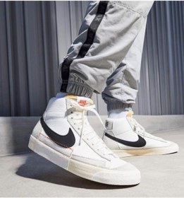 Resim Nike Blazer Mid Pro Club Erkek Beyaz Sneaker Ayakkabı DQ7673-100 