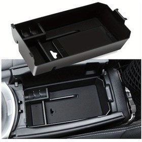 Resim Dashanshop Mercedes Benz Konsol Saklama Kutusu Siyah C C205 C253 Glc W205 Kapak Cepli 