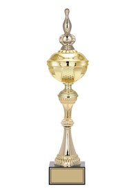 Resim Odak Kupa - Figürlü Kupalar - Bowling / Labut Figürlü Kupalar Fg-061 A - 48 Cm Altın - Beyaz 