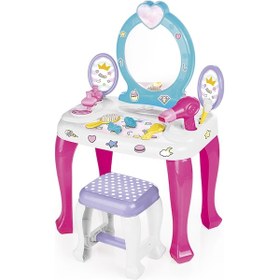 Resim Unicorn Makyaj Masası ve Tabure Seti - 2568 