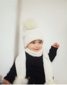 Resim Bebekkutusu Unisex Atkı Bere Takımı Bebek-çocuk 