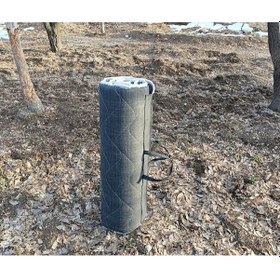 Resim Zishtekstil Tek Kişilik Koyu Antrasit Gri Taşınabilir Katlanır Yatak Karavan Kamp Yatağı Anne Yanı Yer Yatağı 