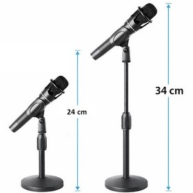 Resim Microcase Portatif Yüksekli Ayarlamalı Masaüstü Mikrofon Tutucu Al5720 