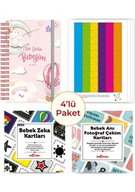 Resim Bebek Anı Defteri Kız Stickerlı + Çekim Ve Zeka Kartları Seti 