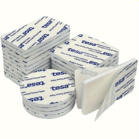 Resim 30 adet süper güçlü çift taraflı bant, EVA çift katmanlı köpük, kalınlık 3mm, güçlü yapışkanlık, dikdörtgen, kare ve dairesel, duvarlar, zeminler, kapılar, plastikler vb. için uygun 