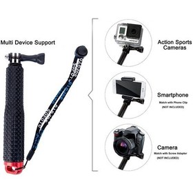 Resim Sjcam Sj6 Sj7 Aksiyon Kamera Uyumlu Suya Dayanıklı Monopod Gp180 Çok Renkli 