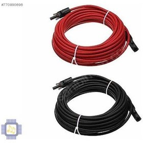 Resim Güneş Paneli Kablosu Solar Kablo 6mm 10+10 Toplam 20 Metre Mc4 