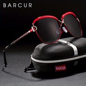 Resim Barcur Kadınlar için Büyük Boy Gradient Lens Lady Lüks Marka Gözlükler (Kılıf ile) Anneler Günü/Hediyeler Verme 