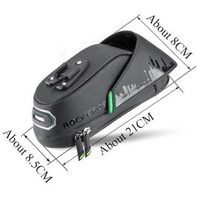 Resim Rockbros 1.5l Bisiklet Sele Çantası Su Geçirmez Koltuk Altında Hızlı Bırakma Bisiklet Koltuk Çantası Bisiklet Kılıfı 