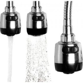 Resim Renkli Silikonlu Oynar Başlıklı 2 Fonksiyonlu Spiral Musluk Başlığı 