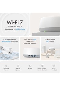 Resim Tp-lınk Be25 Be5000 Wıfı-7 Ev Ofis Tipi Mesh Router 