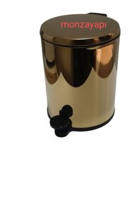 Resim Primanova Cigo Pedallı Çöp Kovası 6lt Altın 