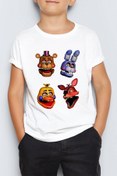 Resim Morinna İm Five Nights At Freddy's Baskılı Unisex Çocuk Tişört T-shirt Mr-05 