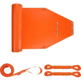 Resim Suntek Açık Hava Geyik Sürükleme Kızak Çekme Ağır Turuncu 