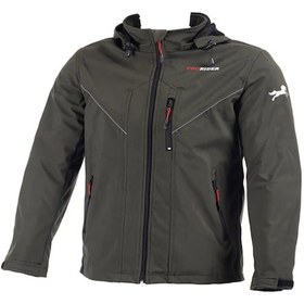 Resim Motosiklet Montu Full Korumalı Softjell Kumaş Reflektif Kışlık Kurye Motor Mont Haki Yeşil 