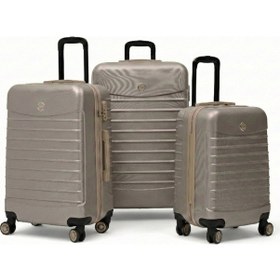 Resim 3'lü Valiz Seti Büyük Boy - Orta Boy - Kabin Boy Taş-bej 1168 Taş 