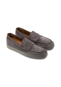 Resim Deery Hakiki Süet Gri Loafer Erkek Ayakkabı - 01870mgrıc01 Gri 